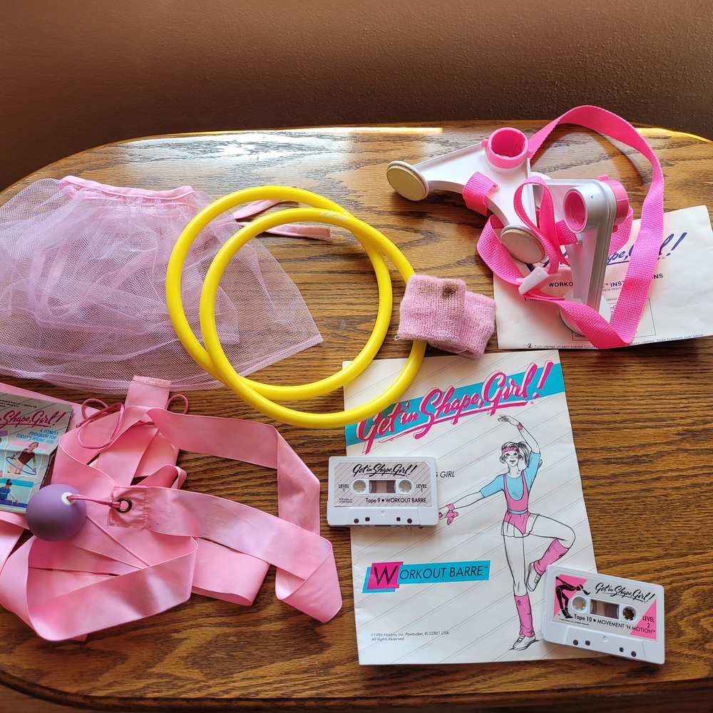 Vintage Hasbro 1986 Get in Shape Girl Fitness Gear Set